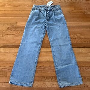 Evereve Light Blue Wide-Leg Jeans